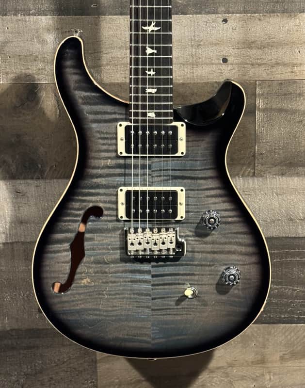 PRS CE24 Semi-Hollow Faded Blue Smokeburst #7783 image 1