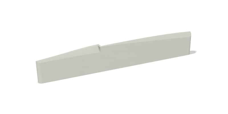 72 x 11 x 3.3 mm Bone Saddle – Fits Some Made in USA Breedlove® Guitars – Zig Zag Compensated - 16 Inch Radius image 1