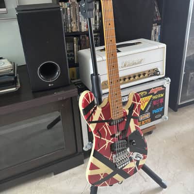 1983 ESP Japan VH-160 Kramer ad model real Frankenstrat EVH with hardcase image 6