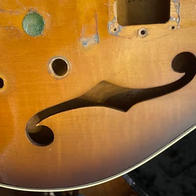 vintage KAY JAZZ II archtop guitar body / project wood only luthier parts barney kessel image 14