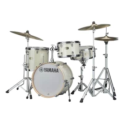 Yamaha Stage Custom Birch 3pc Jazz Drum Set Classic White image 1