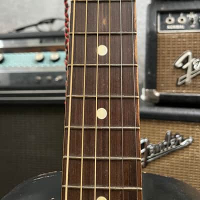 Silvertone F-61 Parlor Acoustic Guitar 1960’s - Sunburst image 9