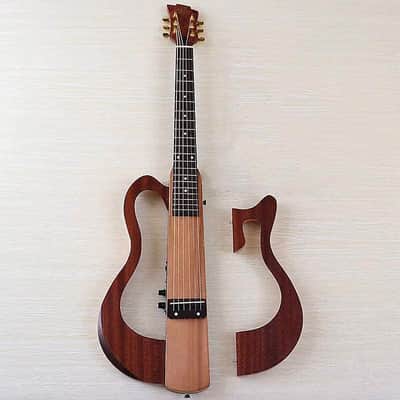 39 Inch Silent Electric Classical Guitar, Maple Mahogany Body, Mahogany Neck, 20 Frets image 1