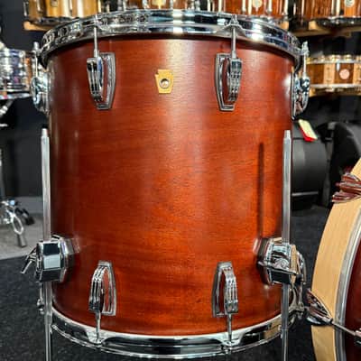 Ludwig Legacy Mahogany 3-Piece FAB 13/16/22 Drum Kit Set in Vintage Mahogany with Satin Natural Hoops image 7