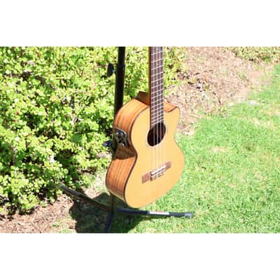 Kala KA-SCAC-T-CE Solid Cedar Top Tenor Cutaway Acoustic-Electric Ukulele w/ Fishman Kula EQ image 22