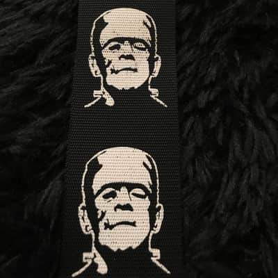 Yak Pak RARE Frankenstein guitar strap 2005 - Black/white image 7