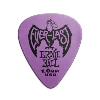 Ernie Ball Everlast 1.0mm Purple Guitar Picks, 12 Pack - 9193 image 2