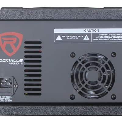 DJ Package w/(2) 12" Speakers+Bluetooth Mixer+Mics+Totem Stands+Facade+Lights image 17
