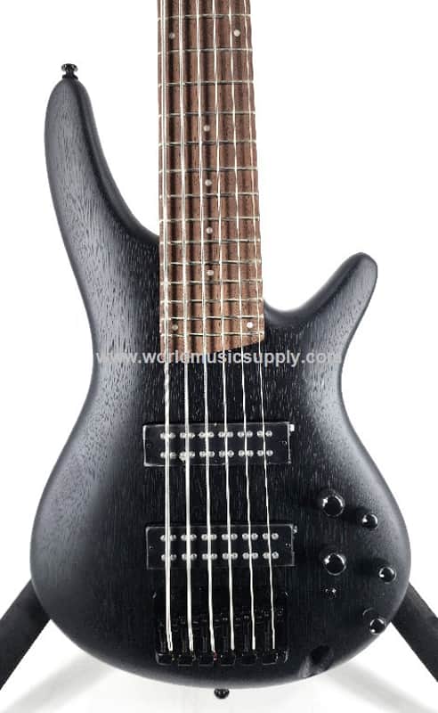 Ibanez Ibanez SR306EBWK SR Standard 6 String Electric Bass - Weathered Black image 1