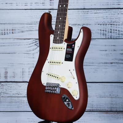 Fender Limited Edition American Performer Timber Stratocaster Electric Guitar | Mocha Sassafras image 5