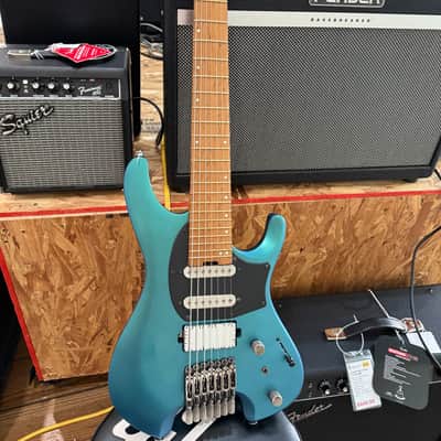 Ibanez Q547-BMM - Headless 7 String Guitar Chameleon Blue image 2