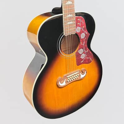 Epiphone J-200 12 String Acoustic-Electric Guitar - Vintage Sunburst image 2