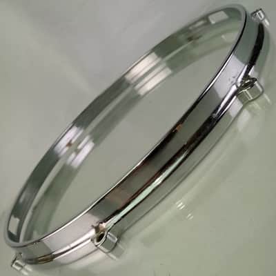 *Ajax 14" Die-Cast Snare Drum Resonant Side Rim/Hoop 8-Lug Chrome Vintage 60s image 2