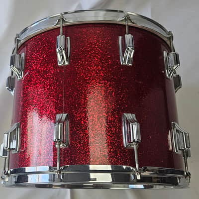 Rogers Dyna-Sonic 15x12 Marching Tenor Drum Late 1960s - Red Sparkle image 3