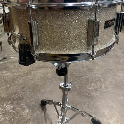 Tempro Vintage MIJ 5" x 14 " Silver Sparkle Snare Drum image 2