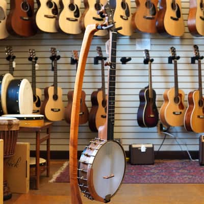 OME USA Jubilee 11" Walnut/Mahogany Open Back Banjo w/Hard Case image 5