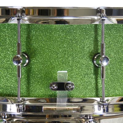Click Icon 4pc Maple Drum Set Green Satin Sparkle Shell Pack 16 13 10 13 image 13