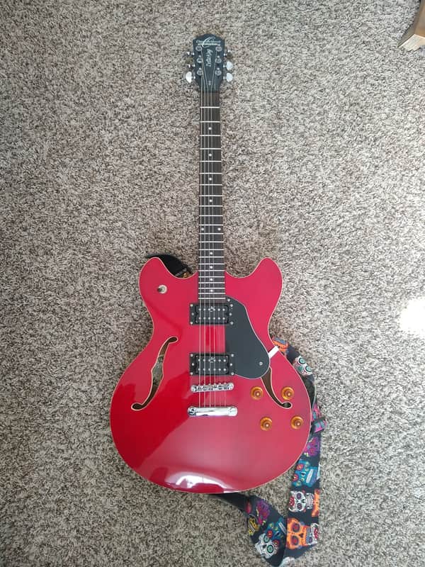 Oscar Schmidt OE30-CH Semi-Hollow Cherry 2000s image 1