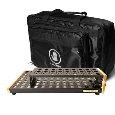 Pedalboard VTX 12x24 With Softcase Luxury - Natural Teak - with Riser - Hands Custom image 1