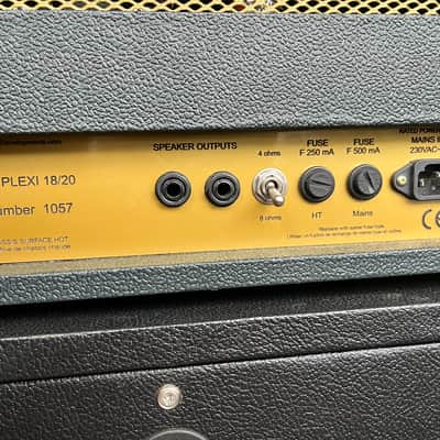 Cornell DC Plexi 18/20 Head and 1 x 12 Cabinet image 5