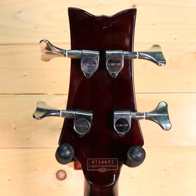Schecter Hellraiser-4 Electric Bass w/ Hardshell Case - Crimson Red Burst - Project Bass image 13