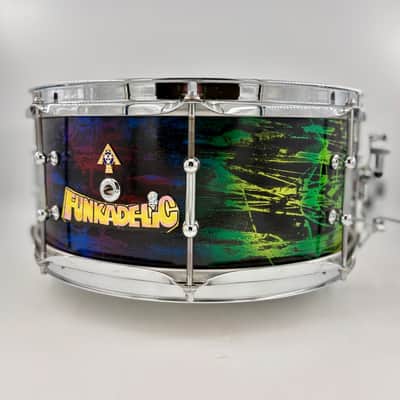 Montineri Custom Drums 14"x6" Abstract Paint Ludwig Element Snare image 7
