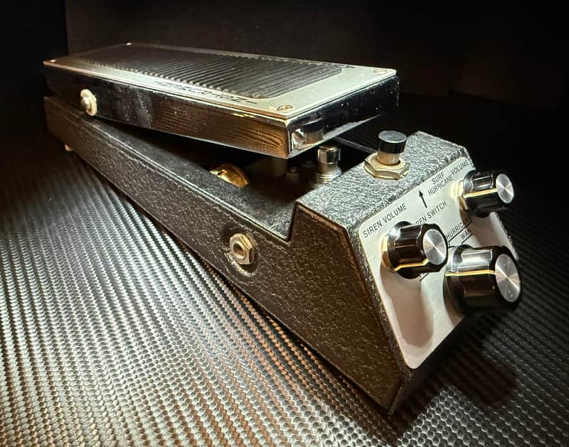 Shin Ei  Mayfair- Exciter Wah-Volume-Surf-Hurricane-Siren multi effects pedal, Japan, 1970s - Black-Chrome image 1