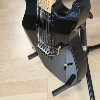 ESP M-II 2008 Original Standard Series Black HH FR Floyd Rose Super Strat Custom Pickups MIJ Japan Mirage Guitar image 12