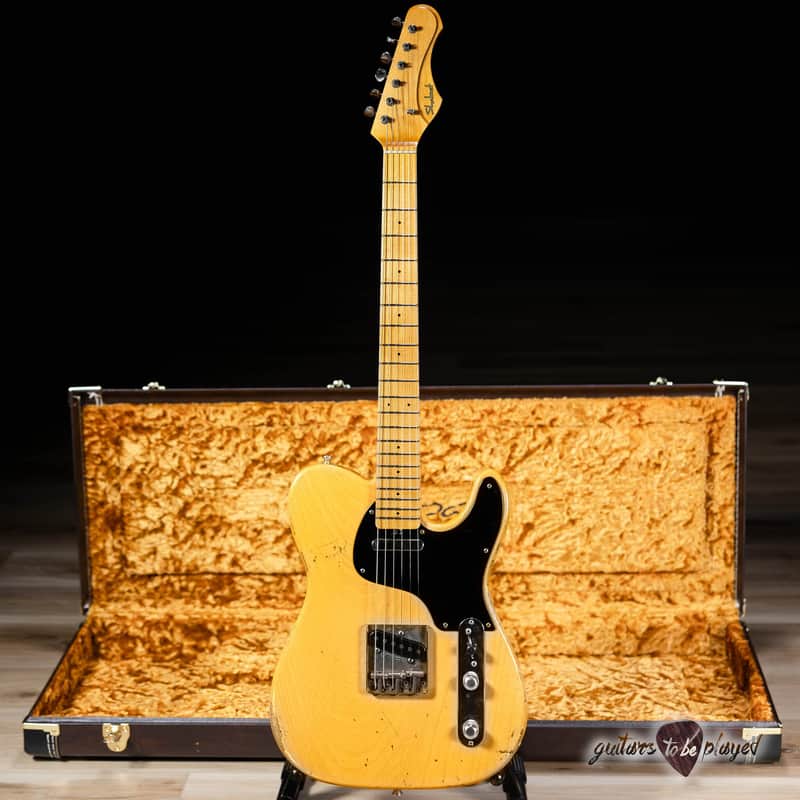 Shabat Lion Standard 1pc Swamp Ash & Maple w/ Lollar Vintage T’s – Butterscotch image 1