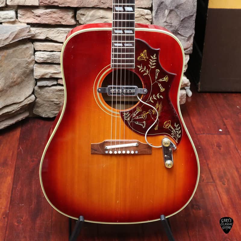 1963 Gibson Hummingbird, Rare flamed Maple back & sides
