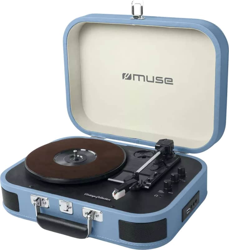 Muse MT-201 Bleu Chaînes vinyle image 1