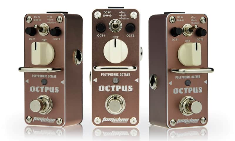Toms Line AOS-3  Octpus Polyphonic Octave Electric Guitar Effects Pedal Brown image 1