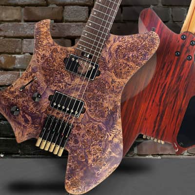 Eart Guitars, GW2L, Left Handed Headless Electric Guitars,Stainless Steel frets, with Gigbag EHKHG image 6
