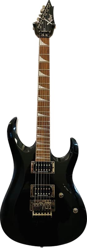 Cort X Custom Double Cut Seymour Duncan Pickups Lic. Floyd Rose 2013 Black Metallic image 1