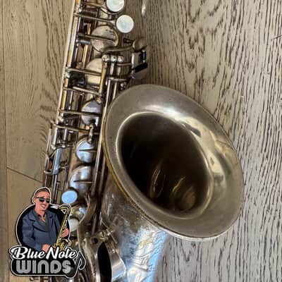 1938 Selmer Balanced action alto saxophone- Original Silver plate w/ Full engraving & Premium Overhaul! image 14