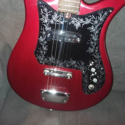 Teisco / Del Rey Tulip E-110 60s or 70s - Red image 5