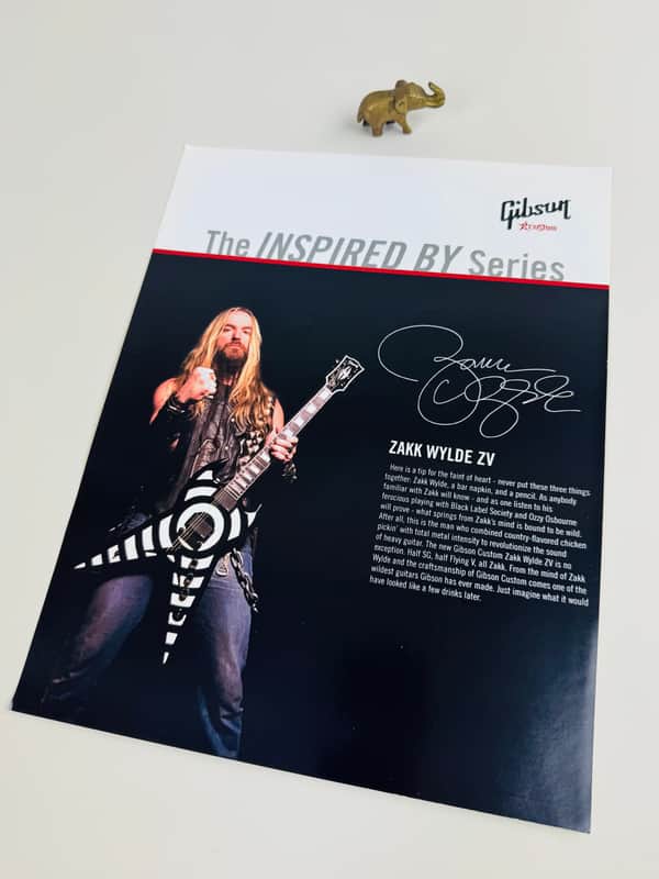 Gibson Custom Shop Zakk Wylde ZV “Inspired By” Flyer 2007 image 1