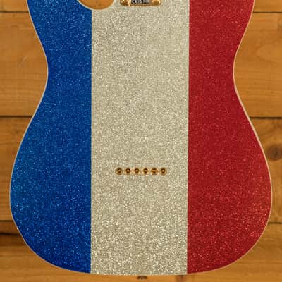 Fender Buck Owens Signature Telecaster - Maple - Red Silver & Blue Sparkle image 2