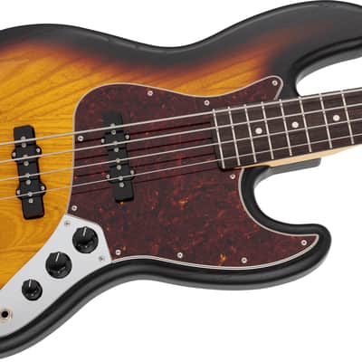 FENDER - Made in Japan Limited Jazz Bass Raw Ash Rosewood Fingerboard 3 Color Sunburst - 5312600300 image 4
