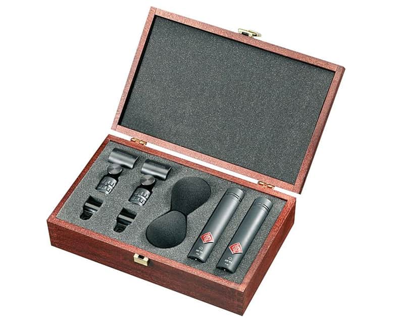 Neumann KM184 (Matte Black) Mic Microphone Matched Stereo Pair SKM184 KM184MT image 1
