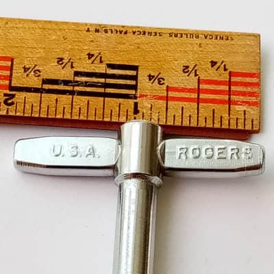Rogers USA Logo Swivomatic Bass Drum Pedal Hoop-Clamp Locking Wing-Screw Bolt60s image 2