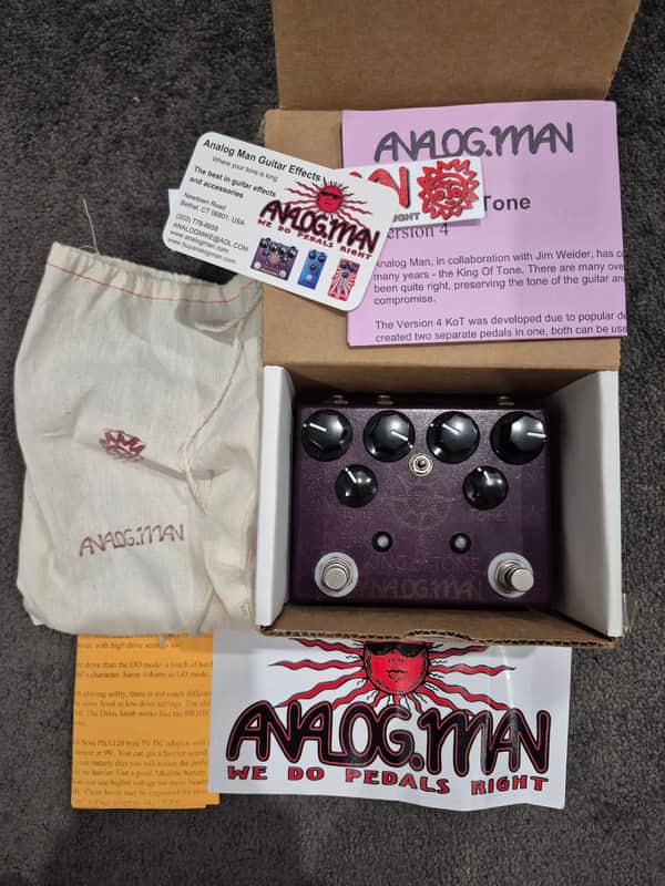 Analogman King of Tone V4 with Red Side High Gain | Reverb Australia