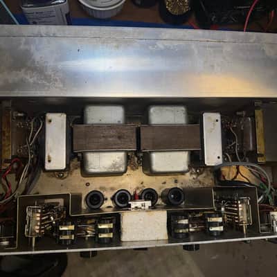 Selmer Stereomaster 100W (Dual 50W) Tube Amp Head 1965-1967 Metal Box | Fully Serviced w/ NOS GE Tubes | Syd Barrett Pink Floyd Era image 5