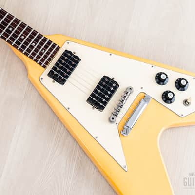 1983 Gibson Flying V '67 Spec Vintage Guitar Alpine White w/ Tim Shaw PAFs, Case & Hangtags image 7