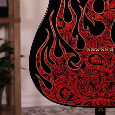 Fender James Burton Signature Telecaster - Maple Fingerboard, Red Paisley Flames image 12
