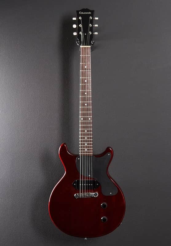 Edwards Double Cut Les Paul Jr Copy 2006 Cherry Red image 1