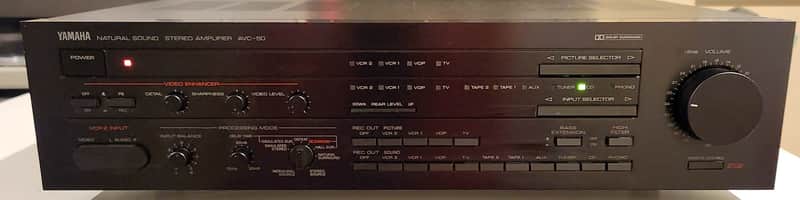 Yamaha Yamaha AVC-50  audio/video control center amplifier 90s  - Black image 1