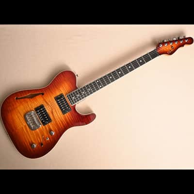 G&L ASAT Deluxe Semihollow with Birdseye Maple Neck - Tobacco Sunburst (2000) image 2