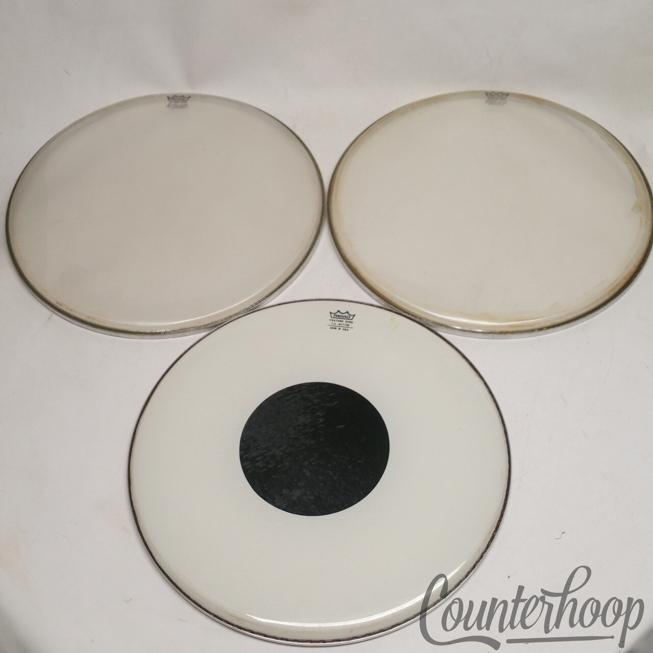 Remo 3x 16" Emperor Snare + CS Batter Floor Tom Marching Parade Drum Heads Set* — main photograph