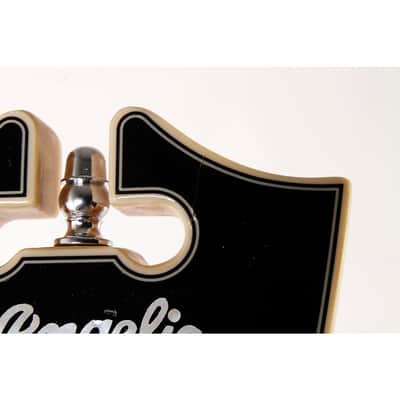 D'Angelico Premier Series Bedford SH Limited-Edition Electric Guitar with Tremolo Regular Black Flake image 4